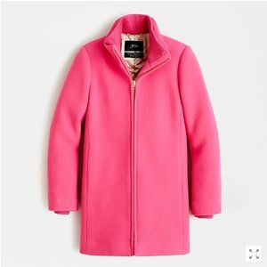 J.Crew Lodge coat in Italian stadium-cloth wool-K0896-WILD BERRY-NWT